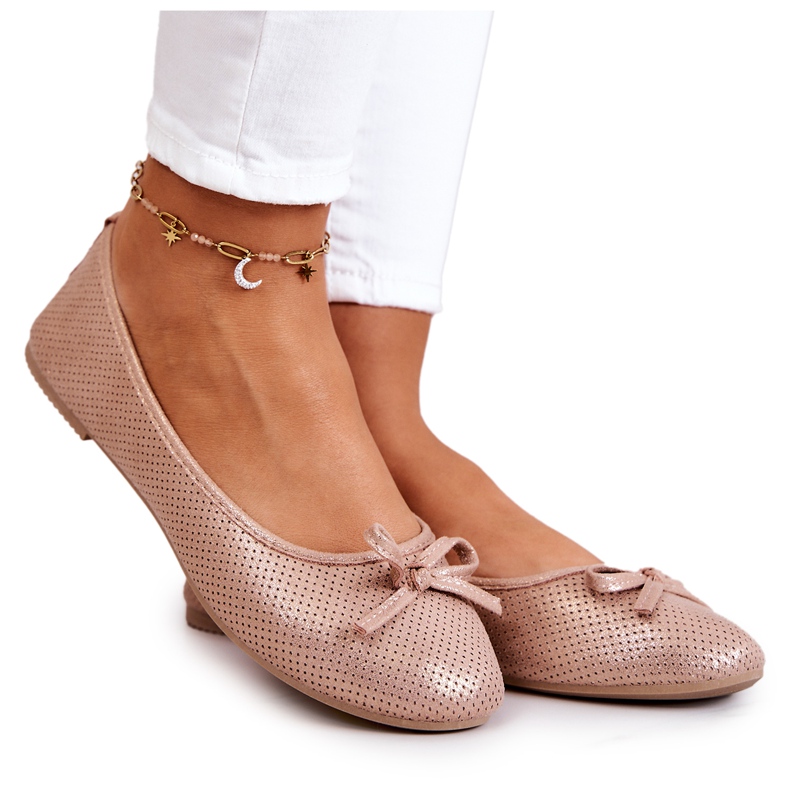 Női klasszikus balerina profilozott talpbetét Pink Fimme rózsaszín