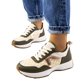 Női zöld Isham tornacipő bézs Női zöld Isham tornacipő bézs