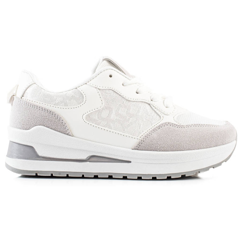 TRENDI Stílusos cipők a platformon fehér TRENDI Stílusos cipők a platformon fehér