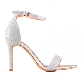 Ezüst magassarkú VINCEZA csillámmal szürke Ezüst magassarkú VINCEZA csillámmal szürke