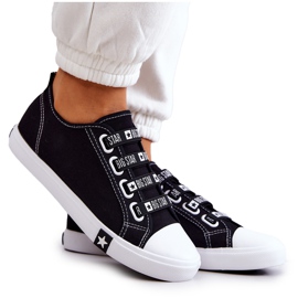 Női tornacipő mandzsettával Big Star HH274098 Fekete