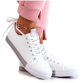 PS1 Női bőr tornacipő fehér-szürke Mikayla