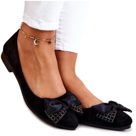 PE1 Klasszikus fekete Grayson Bow Balerina