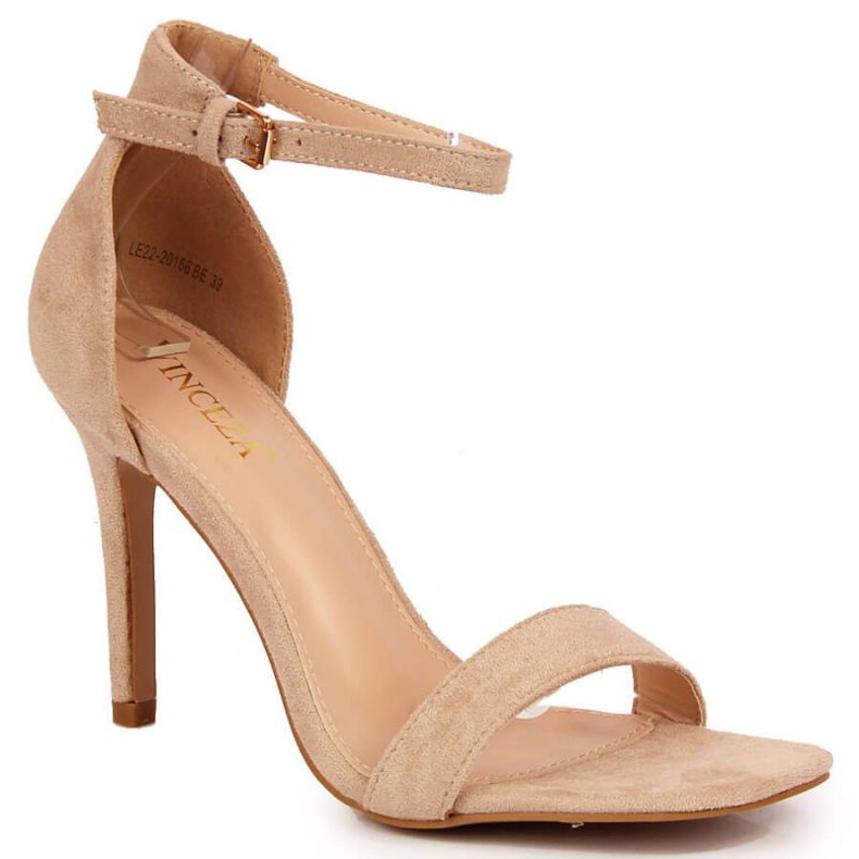 Szandál tűsarkún Vinceza W JAN81B bézs