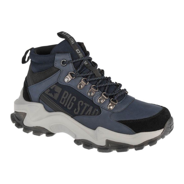 Big Star Trekking Shoes M II174204 fekete sötétkék szürke