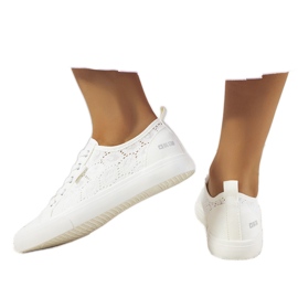 Fehér csipke tornacipő Big Star W274925 Fehér csipke tornacipő Big Star W274925