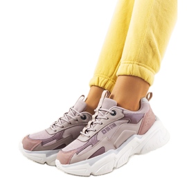 Lila tornacipő Big Star HH274258 ibolya rózsaszín Lila tornacipő Big Star HH274258 ibolya rózsaszín