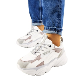 Fehér tornacipő Big Star HH274255 bézs