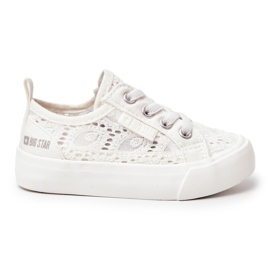 Áttört tornacipő Big Star JJ374134 Fehér