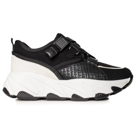 W. Potocki Cipők Potocki csattal fekete