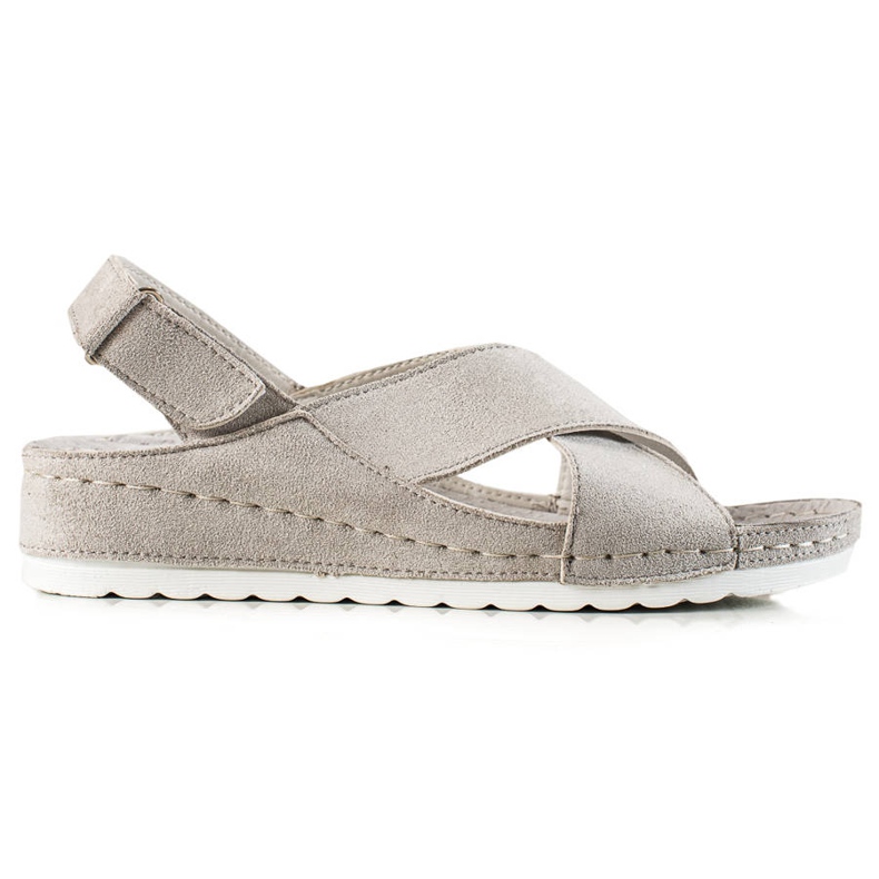 Velcro szandál tépőzárral VINCEZA szürke