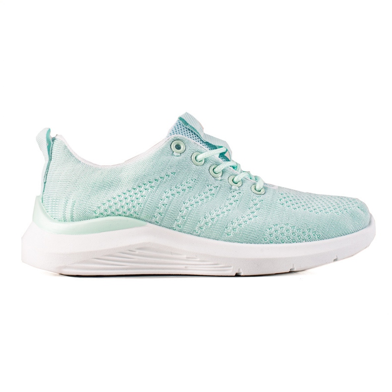 TRENDI Világos menta csizma kék