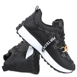 Elena Black láncos tornacipő fekete