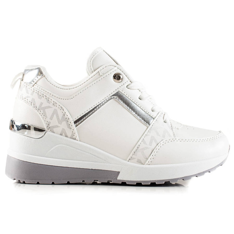 TRENDI Stílusos ék cipők fehér TRENDI Stílusos ék cipők fehér