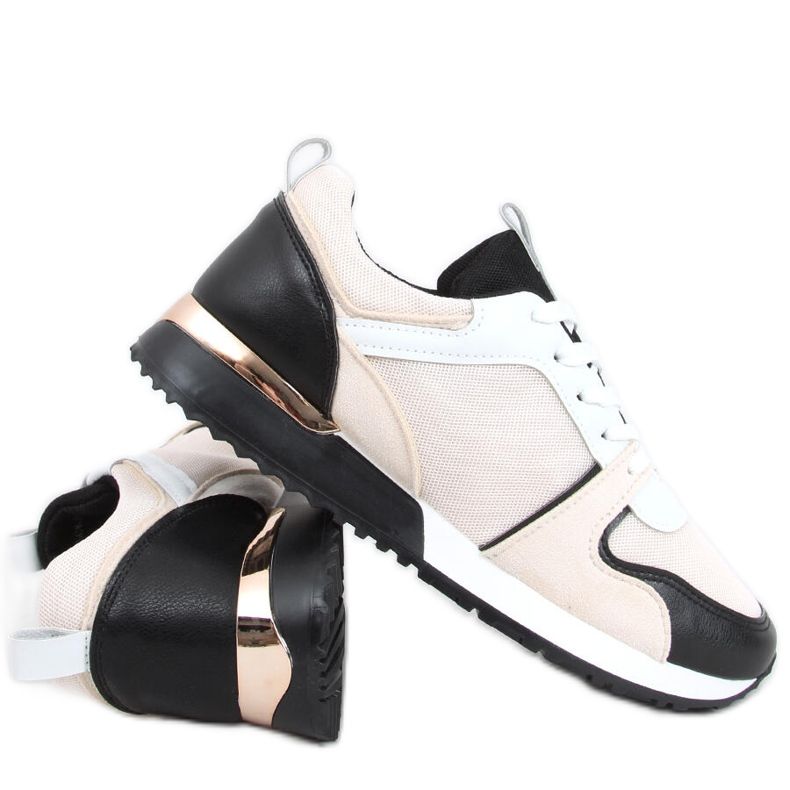 Montse BLACK / BEIGE edzőcipő bézs