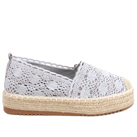 Alice Gray Lace Espadrilles szürke
