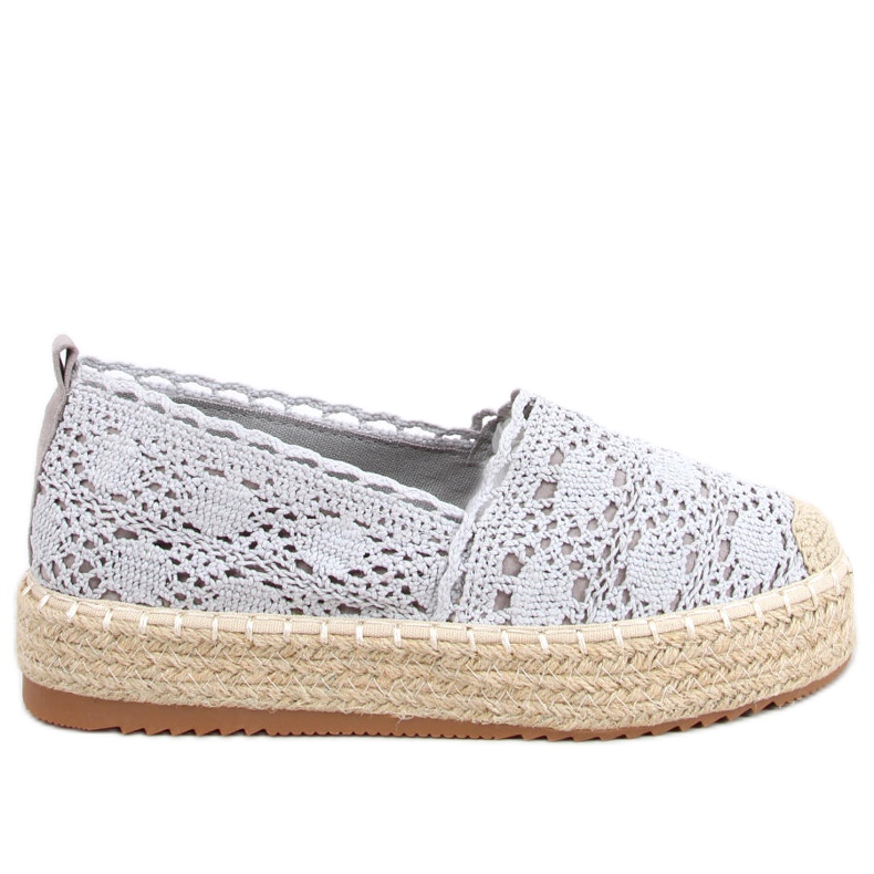 Alice Gray Lace Espadrilles szürke