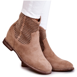 S.Barski Női velúr csizma Hidden Wedge Beige Solene bézs S.Barski Női velúr csizma Hidden Wedge Beige Solene bézs