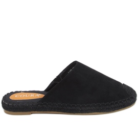 Színes espadrillák Marina Black fekete