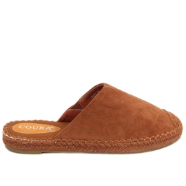 Színes espadrillák Marina Camel barna Színes espadrillák Marina Camel barna