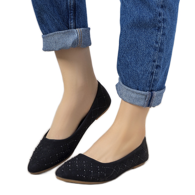 Kaila női fekete balerinák