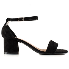 Szandál alacsony Sarkúban VINCEZA fekete