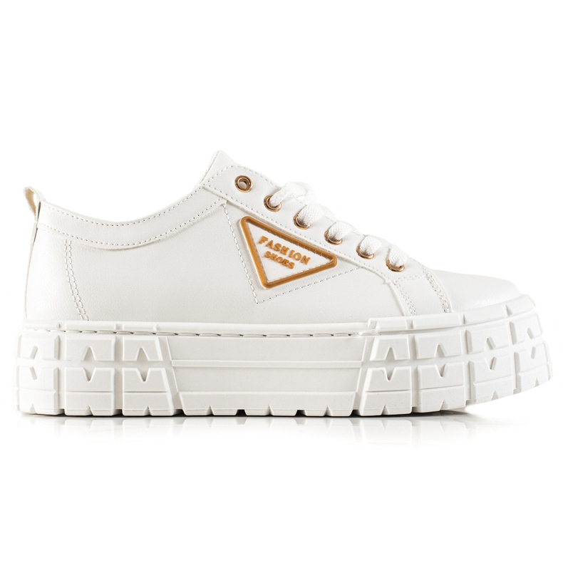 Goodin Cipők Eco bőrrel a platformon fehér