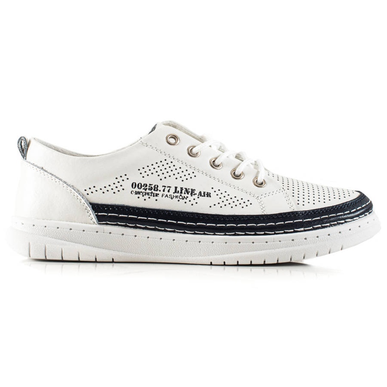 Goodin Alkalmi bőr tornacipők fehér