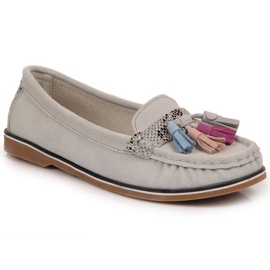 Evento Szürke mokaszin rojtokkal Jezzi W JEZ328B