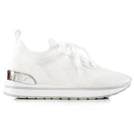 TRENDI Fehér sportcipő csillogással TRENDI Fehér sportcipő csillogással