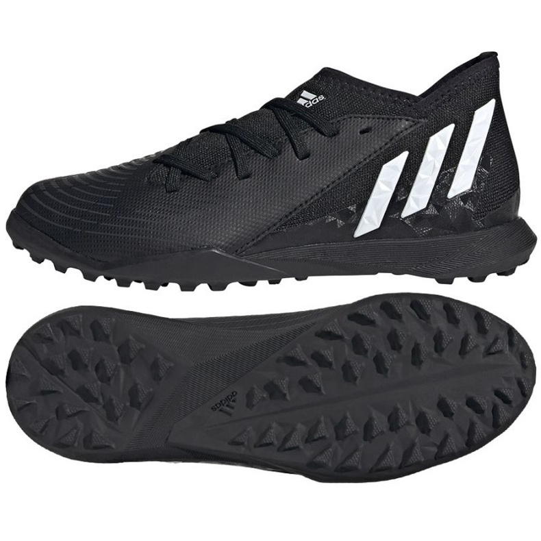 Adidas Predator Edge.3 Tf Jr GZ2895 futballcipő fekete fekete