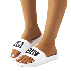 Fehér női Big Star DD274A264 papucs