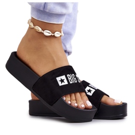 Gumi papucs Big Star JJ274A263 Fekete