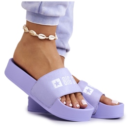 Gumi papucs Big Star JJ274A265 Violet ibolya