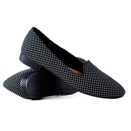 TRENDI Balerina 3197-2b / w fekete