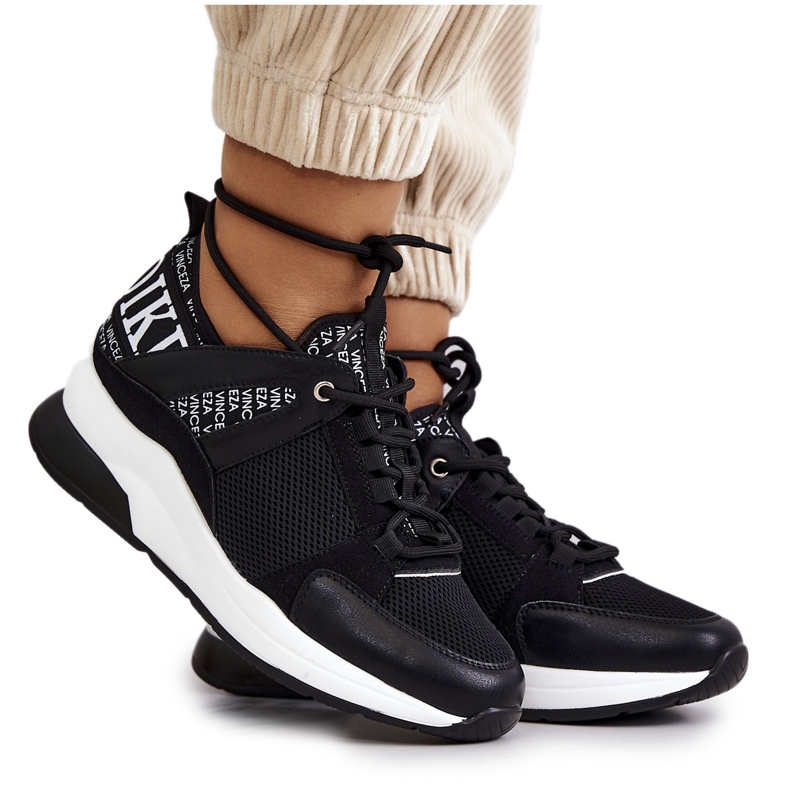 Vinceza Sportcipő Cipők Wedge Black Lorey fekete