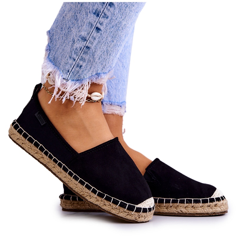 Női klasszikus espadrillák Big Star JJ274952 fekete