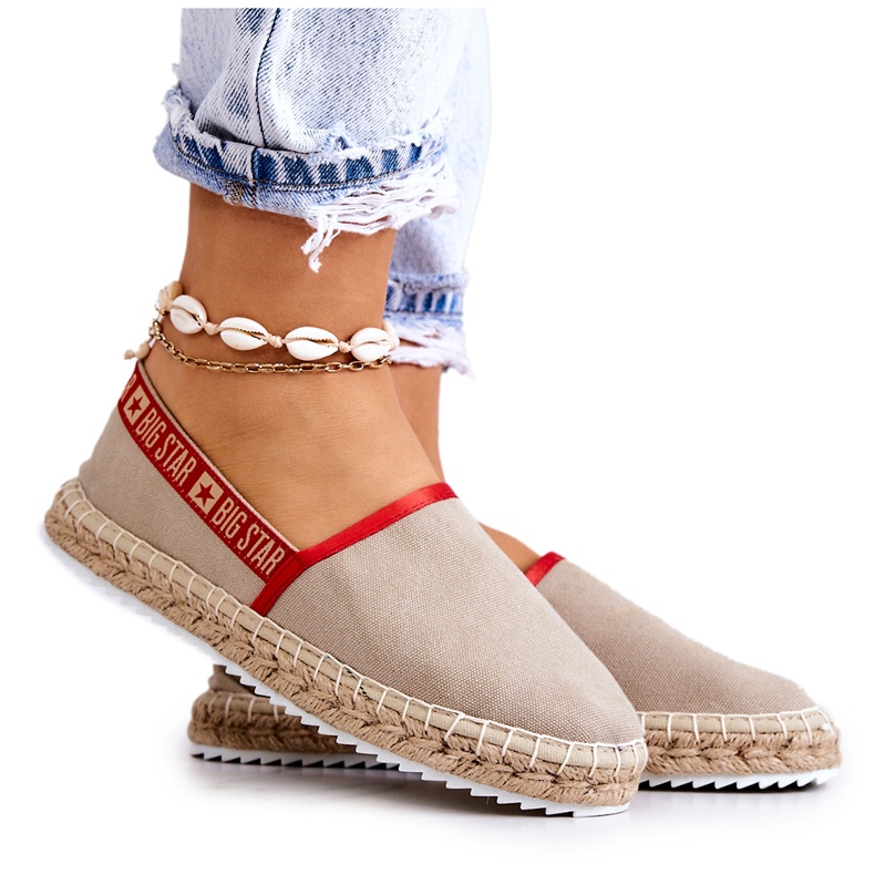 Felcsúsztatható espadrillák Big Star JJ274879 Bézs