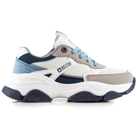 Női tornacipő Big Star JJ274580 fehér kék sokszínű Női tornacipő Big Star JJ274580 fehér kék sokszínű