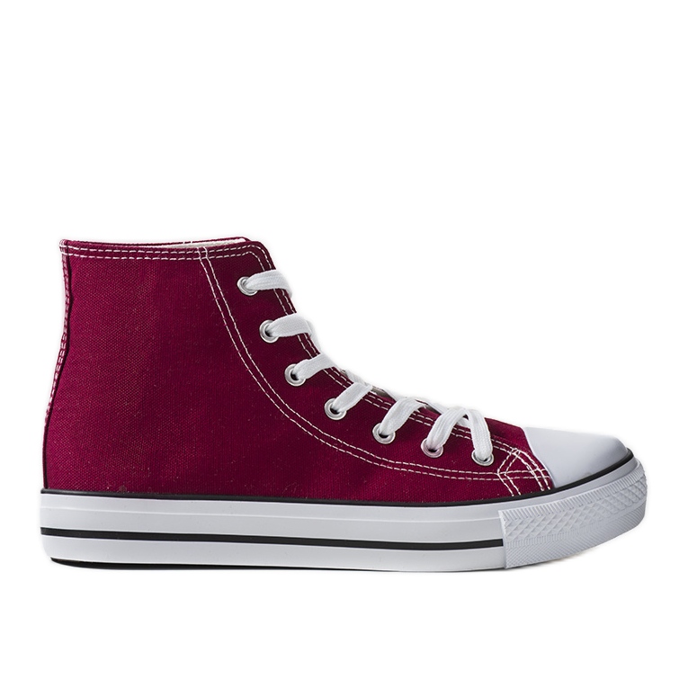 Bordó bokáig érő tornacipő a Bagwell-től piros Bordó bokáig érő tornacipő a Bagwell-től piros