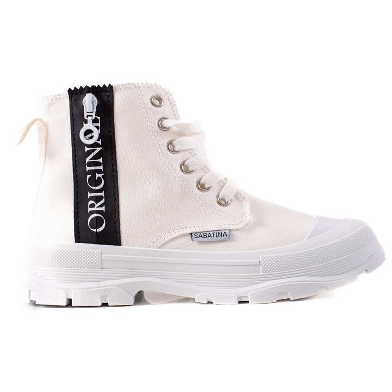 Sabatina Eredeti magas tornacipő fehér