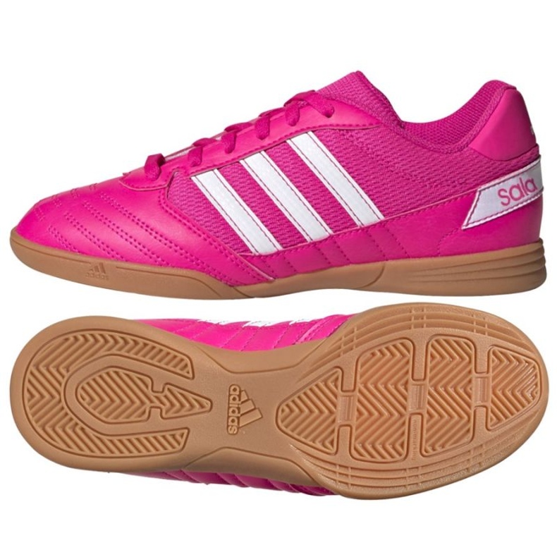 Adidas Super Sala Jr G55911 futballcipő rózsák és lilák