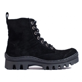 S. BARSKI S.BARSKI fűzős csizma fekete S. BARSKI S.BARSKI fűzős csizma fekete