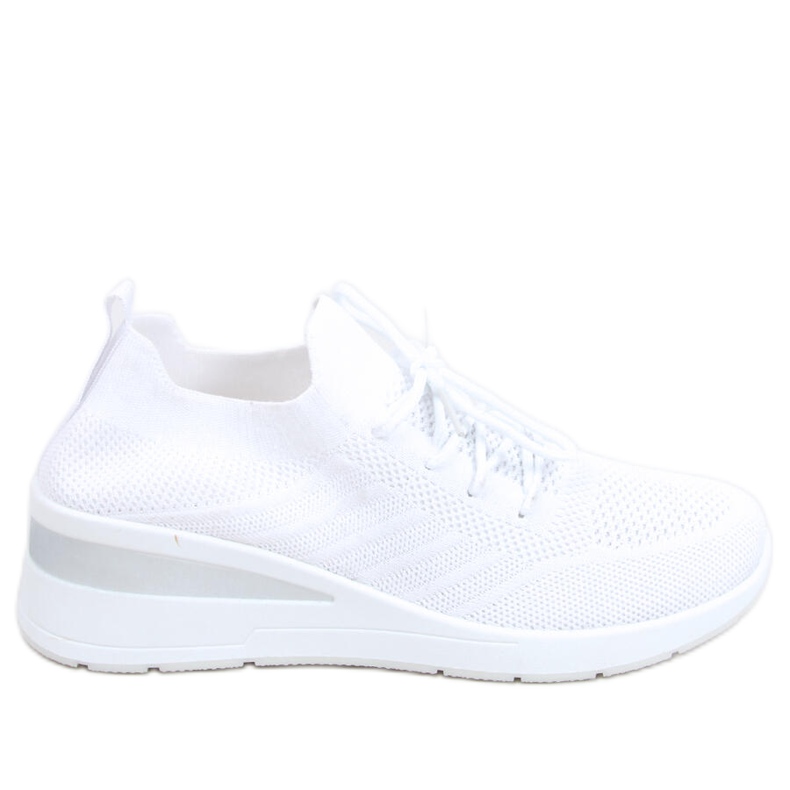 Zoknis ékcipő Binita White fehér