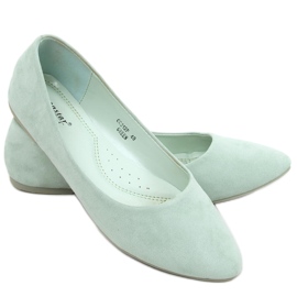 Pari Green sima velúr balerinák zöld Pari Green sima velúr balerinák zöld