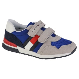 Tommy Hilfiger mélyen kivágott tépőzáras tornacipő T1B4-32236-1040X602 szürke