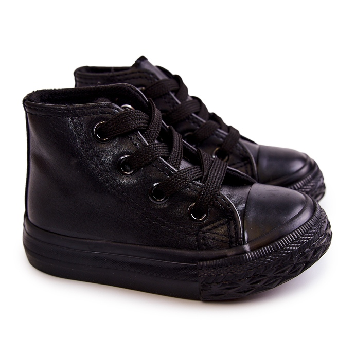 FR1 Gyermek magas tornacipő fekete Marney