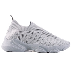 Sweet Shoes Felbújós sportcipő szürke