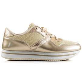 TRENDI Arany tornacipő aranysárga