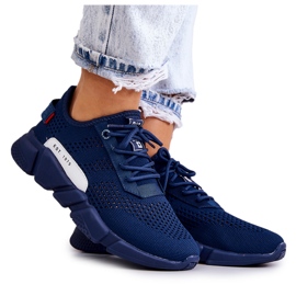 Női sportcipő Memory Foam Big Star JJ274274 Sötétkék